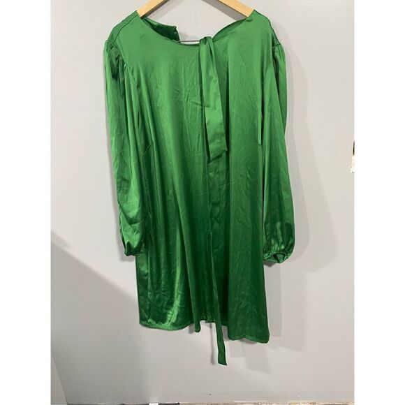 The Drop Women's shopdandy Belted Silky Stretch Dress, Emerald, 3X Plus Size NWT - Picture 1 of 5